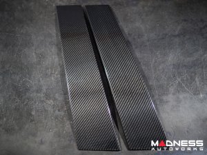 Alfa Romeo Giulia Exterior Door Pillars - Carbon Fiber - Feroce Carbon Alfa Romeo Giulia Exterior Door Pillars - Carbon Fiber - Feroce Carbon